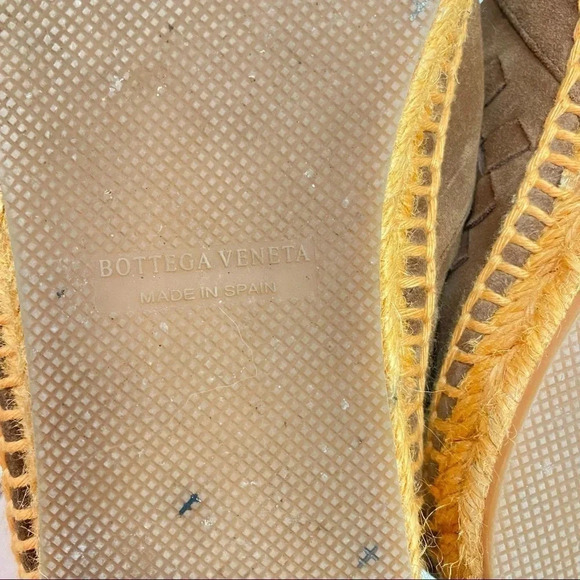 Bottega Veneta Intrecciato Suede Woven Espadrilles Mens 38 = US 5 Warm Tan EUC - Picture 13 of 14